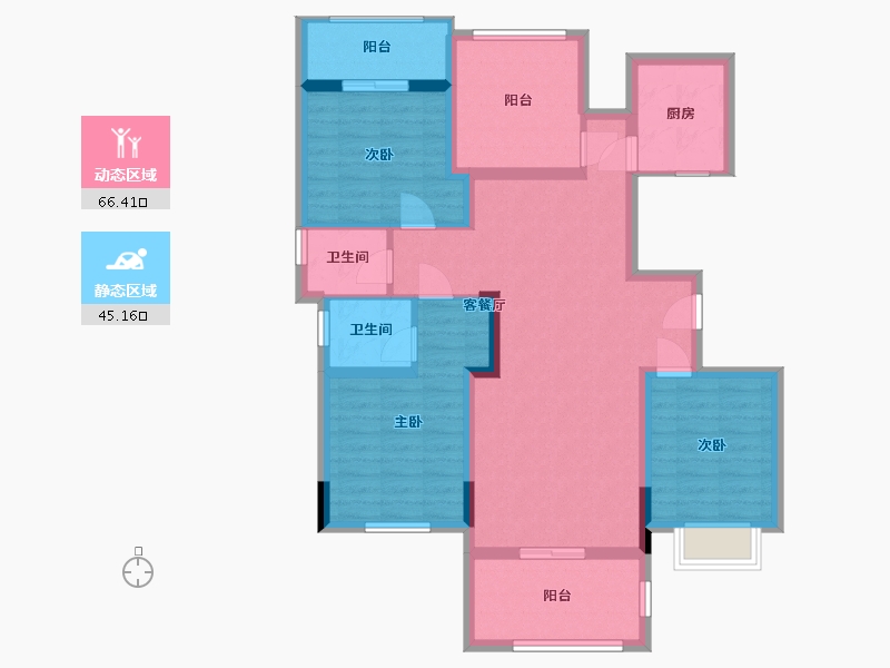 广西壮族自治区-北海市-家易文莉园-98.95-户型库-动静分区