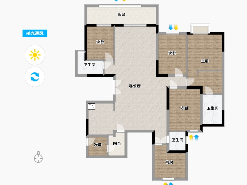 广西壮族自治区-南宁市-阿尔卑斯-162.29-户型库-采光通风