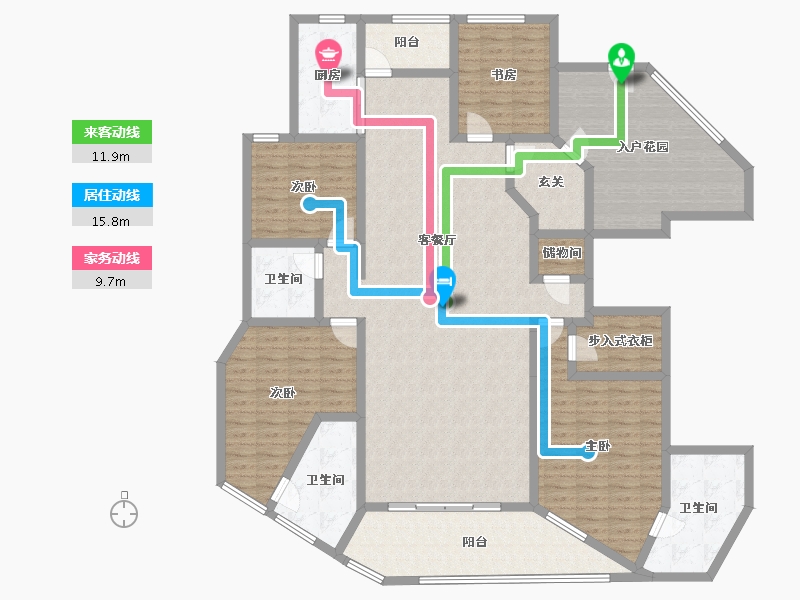 海南省-三亚市-海航财富海湾-189.37-户型库-动静线