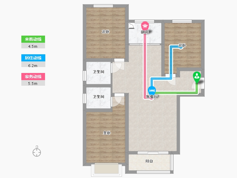 河北省-承德市-泰悦府-86.57-户型库-动静线