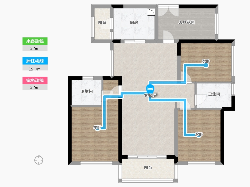 广东省-中山市-雅居乐枫璟美地-105.97-户型库-动静线