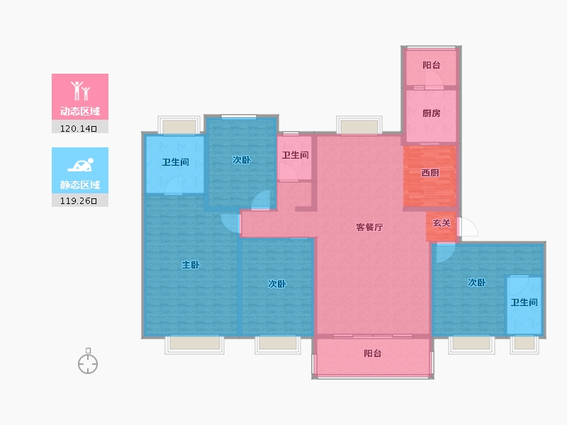 广东省-潮州市-潮安碧桂园-220.00-户型库-动静分区