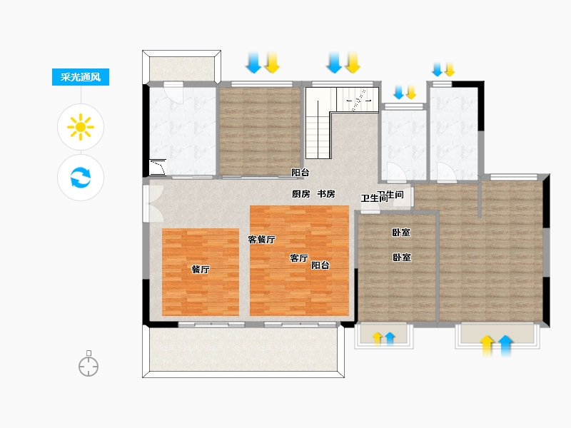 四川省-泸州市-中天文旅城-146.34-户型库-采光通风