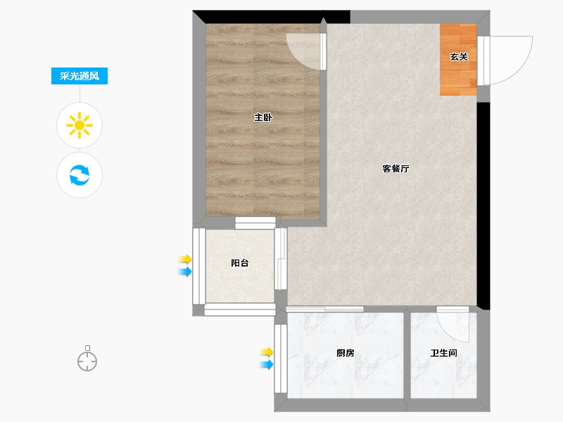 广东省-潮州市-朝晖华府-33.39-户型库-采光通风