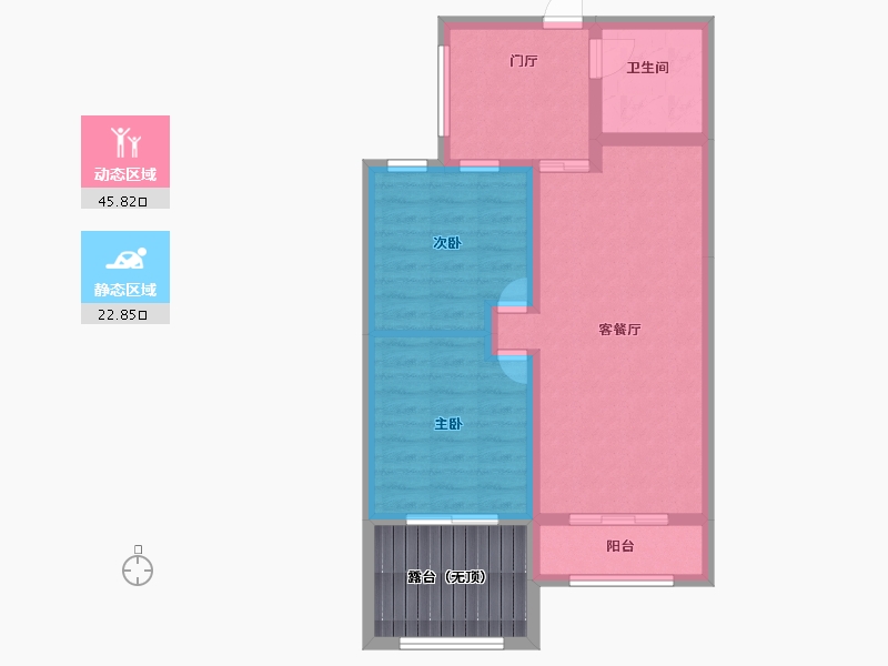 海南省-三亚市-金祥万卷山-68.22-户型库-动静分区