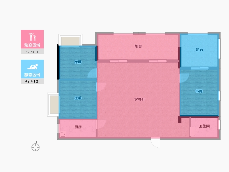 广西壮族自治区-南宁市-大嘉汇岭秀一方-105.47-户型库-动静分区