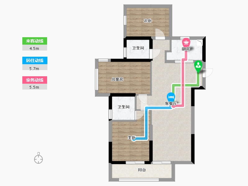 广西壮族自治区-南宁市-建发玺院-79.03-户型库-动静线