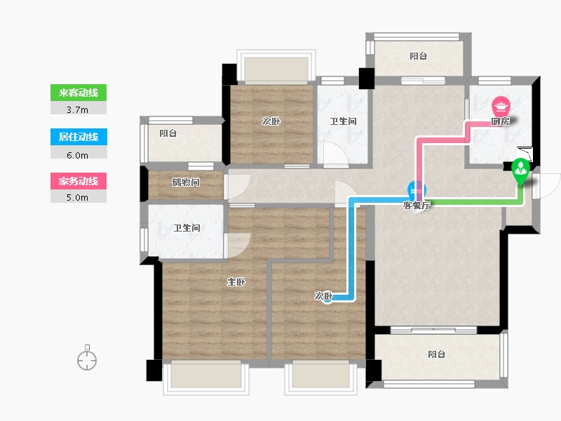 广东省-中山市-合景招商・映月台-92.00-户型库-动静线