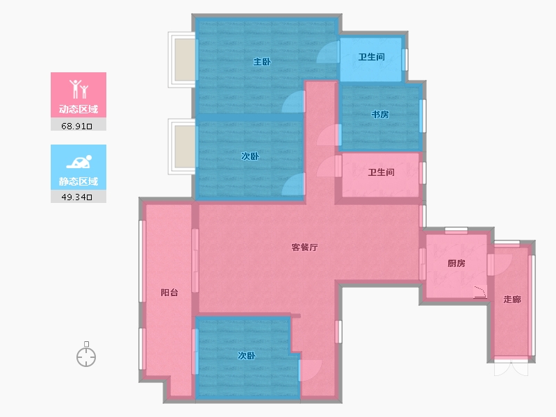 江西省-宜春市-华昌御湖名郡-105.01-户型库-动静分区