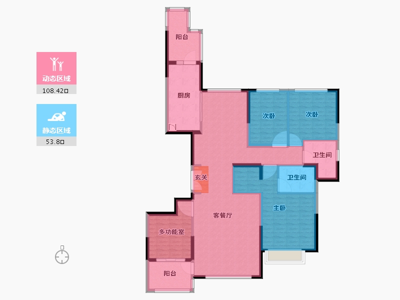 广东省-潮州市-恒大山水城-146.64-户型库-动静分区