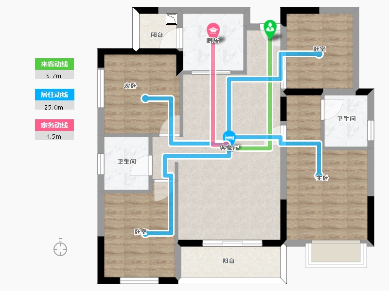 四川省-泸州市-均和美域-90.08-户型库-动静线