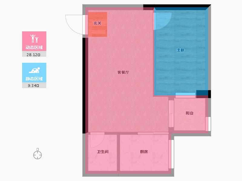 广东省-潮州市-朝晖华府-33.35-户型库-动静分区