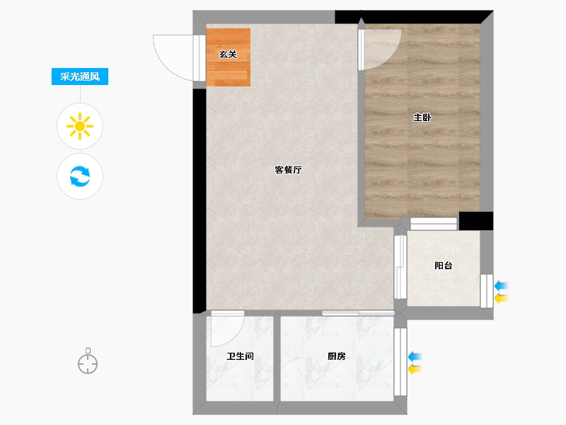 广东省-潮州市-朝晖华府-33.35-户型库-采光通风