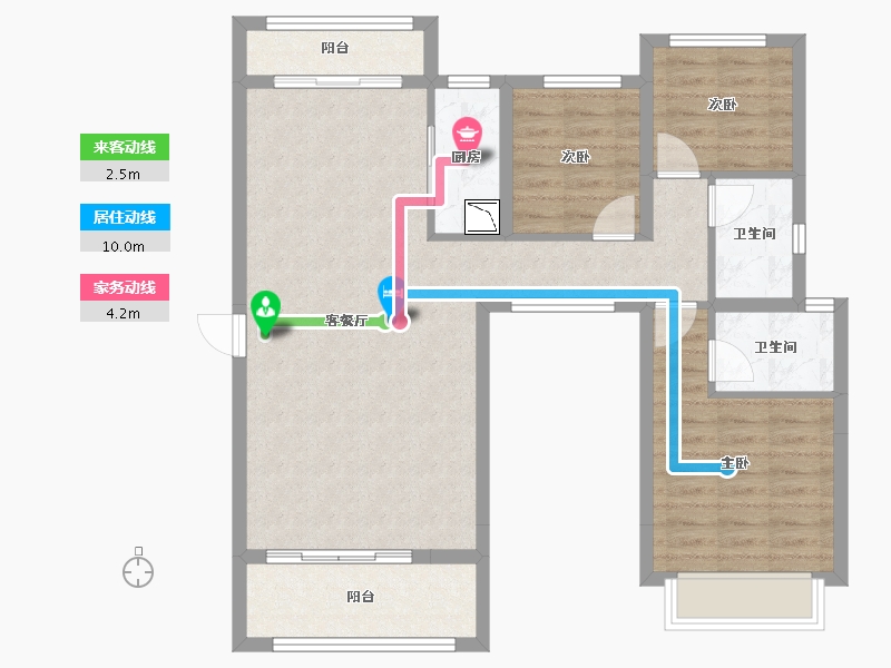 福建省-泉州市-鼎盛上城-86.52-户型库-动静线