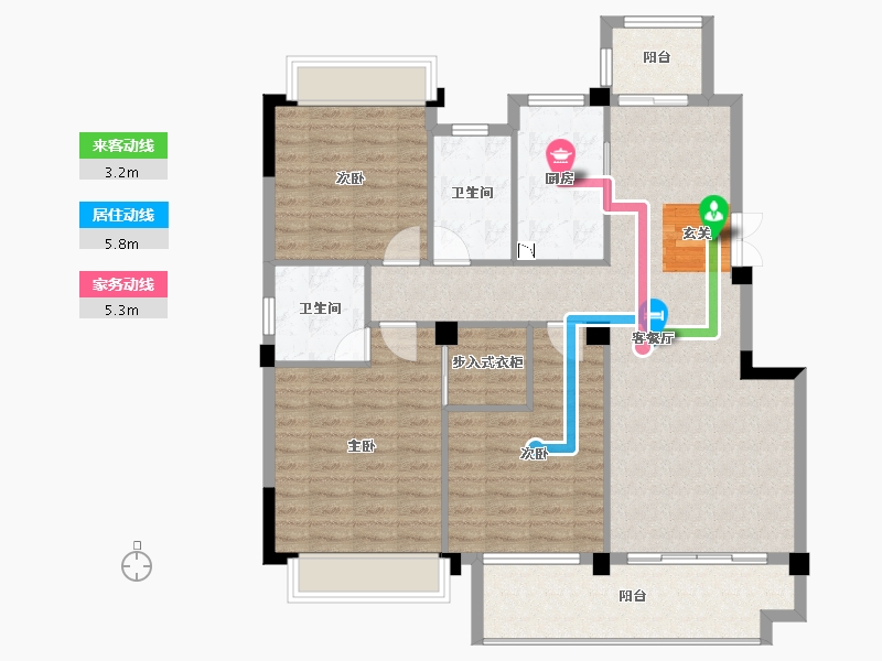 广西壮族自治区-桂林市-湘江壹號-110.03-户型库-动静线