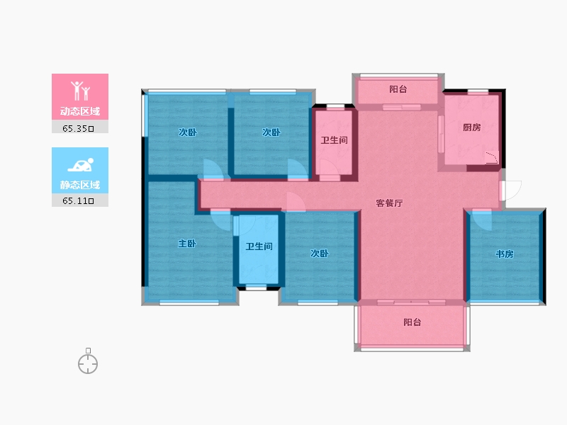 广西壮族自治区-玉林市-永顺学府-114.71-户型库-动静分区