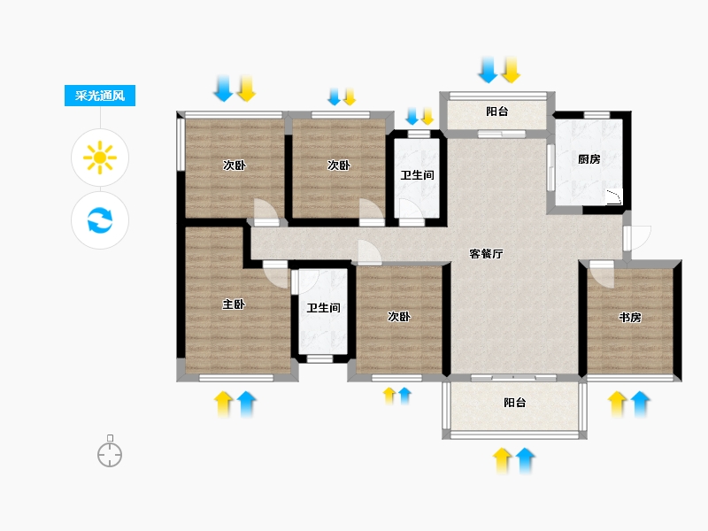 广西壮族自治区-玉林市-永顺学府-114.71-户型库-采光通风