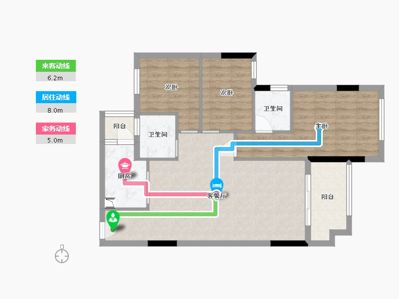 广东省-中山市-三乡·钰海绿洲-83.76-户型库-动静线