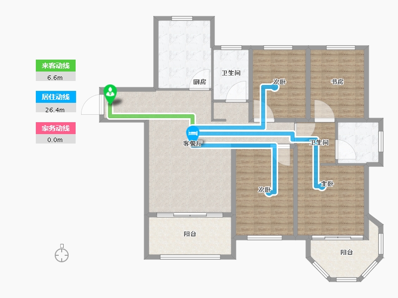 山东省-菏泽市-中南世纪锦城-143.00-户型库-动静线