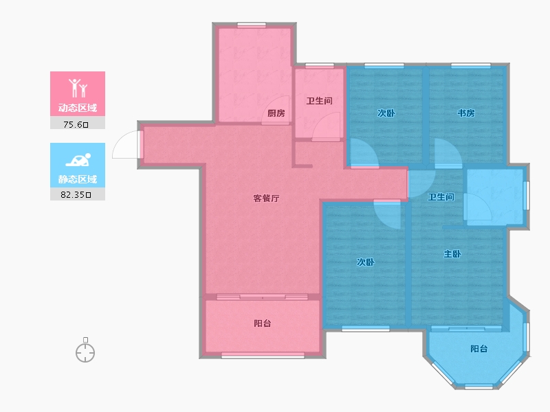 山东省-菏泽市-中南世纪锦城-143.00-户型库-动静分区