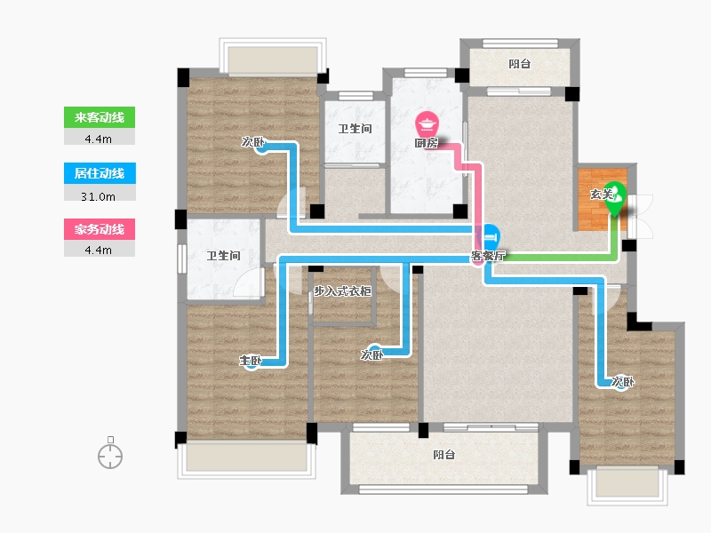 广西壮族自治区-桂林市-湘江壹號-121.10-户型库-动静线