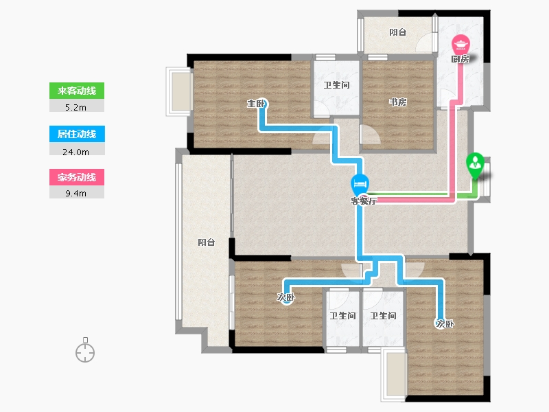 广东省-河源市-泰和龙岸-142.25-户型库-动静线