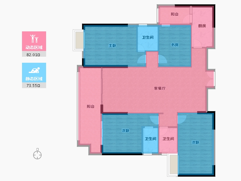 广东省-河源市-泰和龙岸-142.25-户型库-动静分区