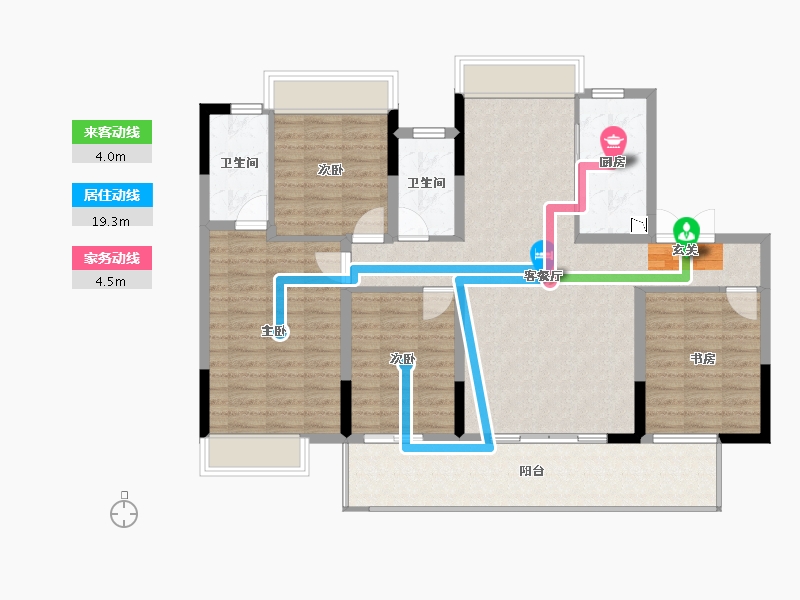 广西壮族自治区-南宁市-彰泰江景湾-116.23-户型库-动静线