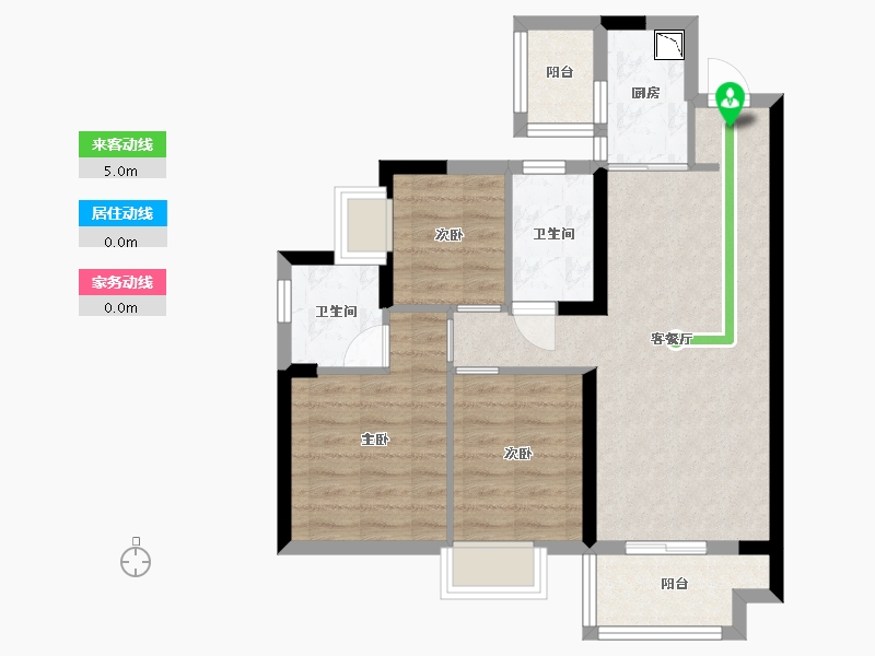 广东省-东莞市-美的招商东樾-67.37-户型库-动静线