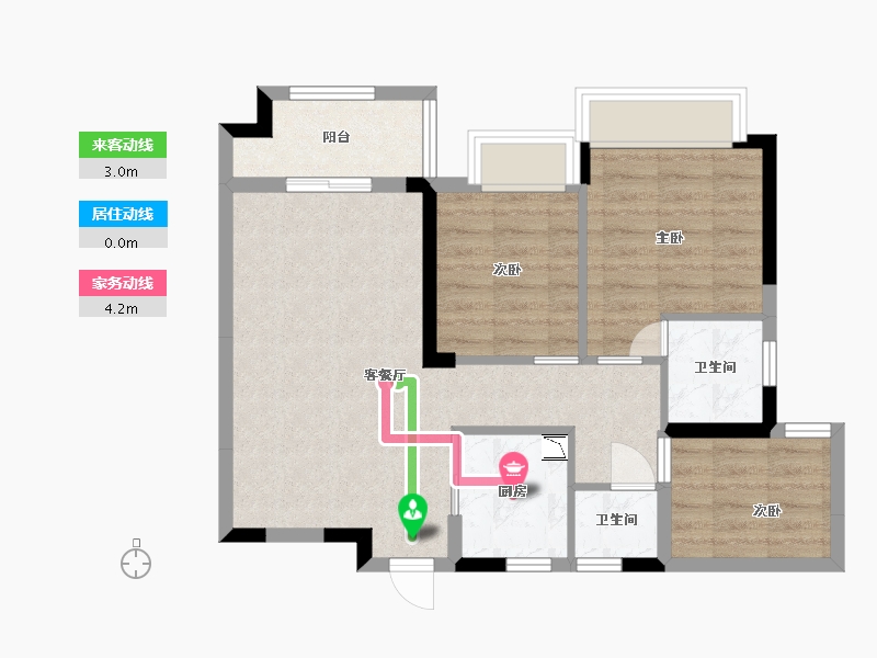 广东省-东莞市-御城-65.35-户型库-动静线