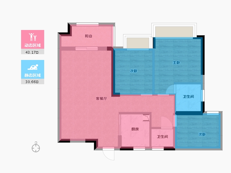 广东省-东莞市-御城-65.35-户型库-动静分区