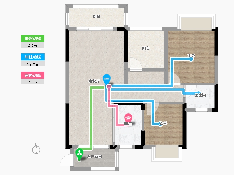 广西壮族自治区-南宁市-汇豪国际-70.74-户型库-动静线