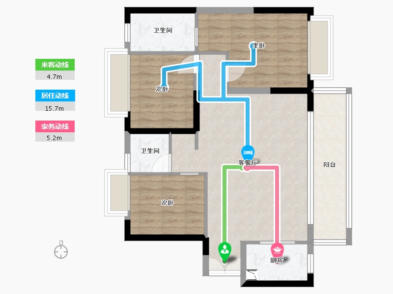 广东省-东莞市-御城-83.02-户型库-动静线