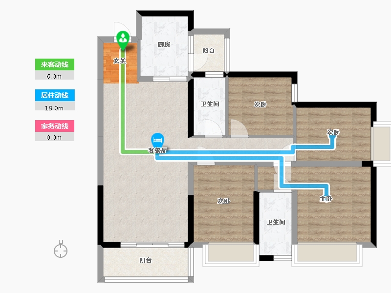 广东省-东莞市-信鸿誉庭-93.97-户型库-动静线