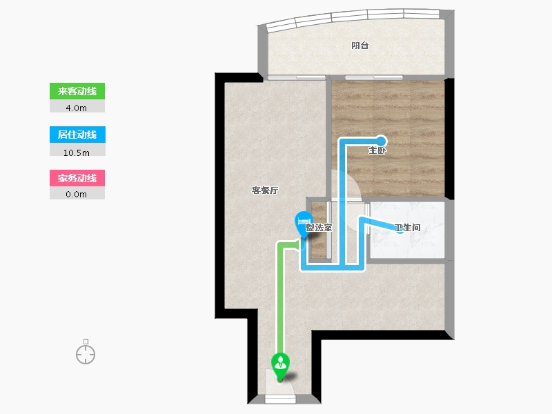 海南省-三亚市-珠江·俪豪-44.21-户型库-动静线