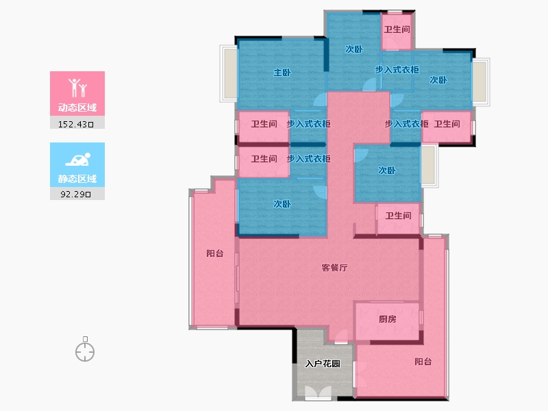 广东省-河源市-泰和龙岸-233.71-户型库-动静分区