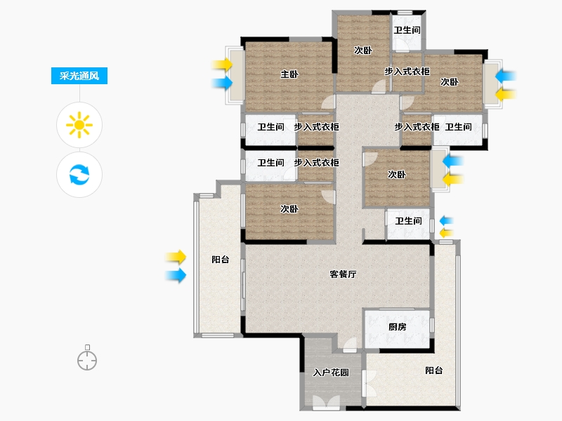 广东省-河源市-泰和龙岸-233.71-户型库-采光通风