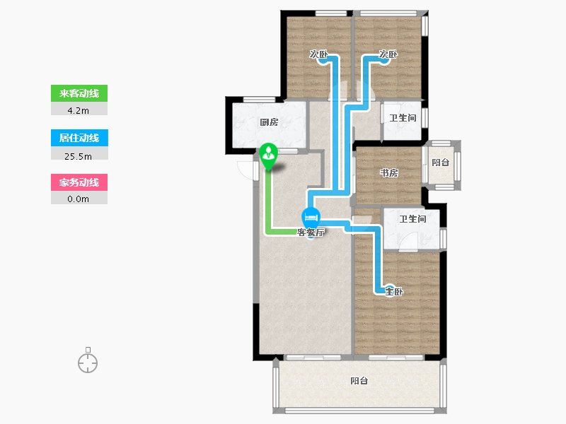 广西壮族自治区-南宁市-万科悦府-107.39-户型库-动静线