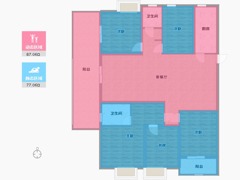 广西壮族自治区-北海市-嘉和冠山海-149.11-户型库-动静分区