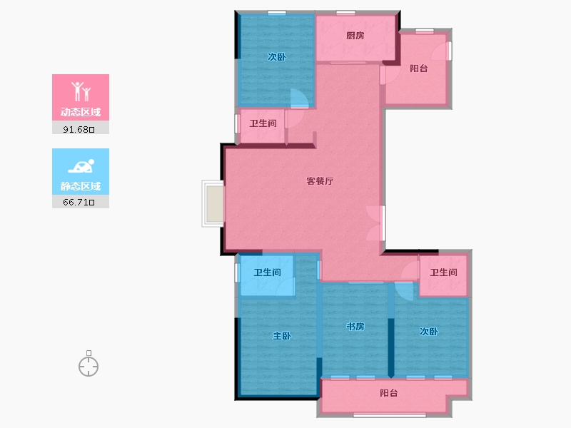 河南省-平顶山市-汝州圣庄园-143.00-户型库-动静分区