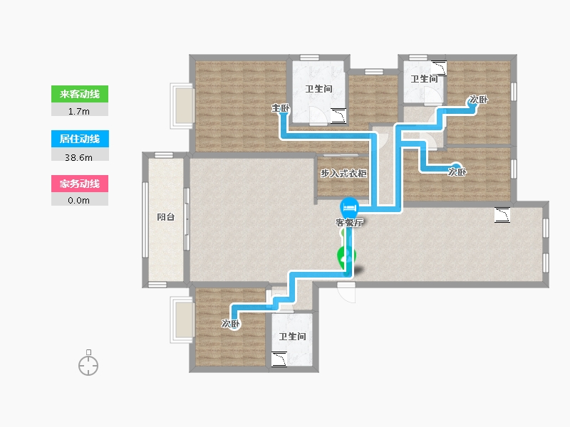 安徽省-蚌埠市-蚌埠碧桂园-150.71-户型库-动静线