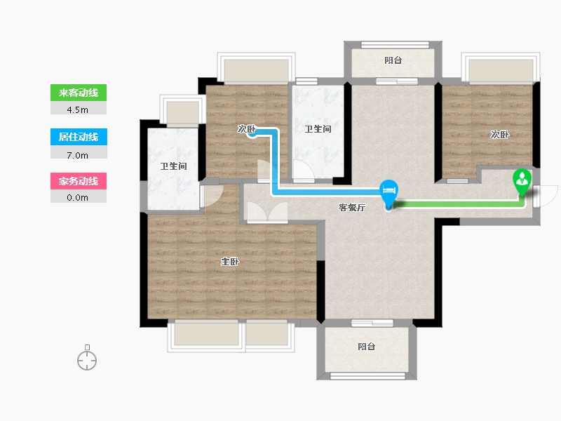 广东省-东莞市-御城-88.00-户型库-动静线