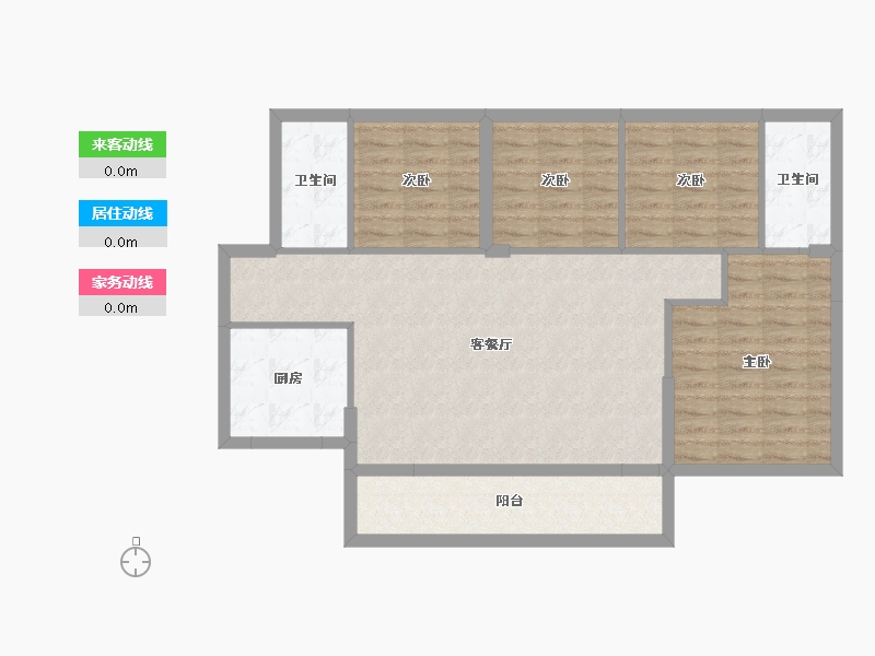 广东省-东莞市-天麟八号公馆-94.80-户型库-动静线