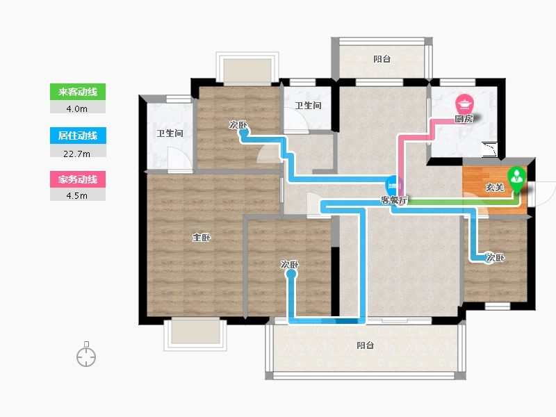 广东省-东莞市-信鸿御江东岸-92.72-户型库-动静线