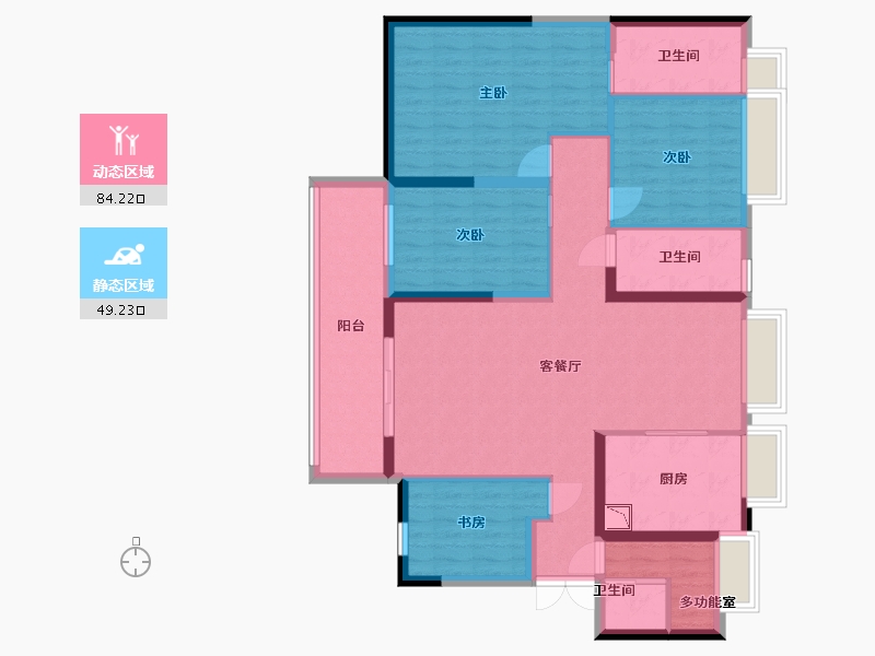 广东省-东莞市-御城-119.66-户型库-动静分区