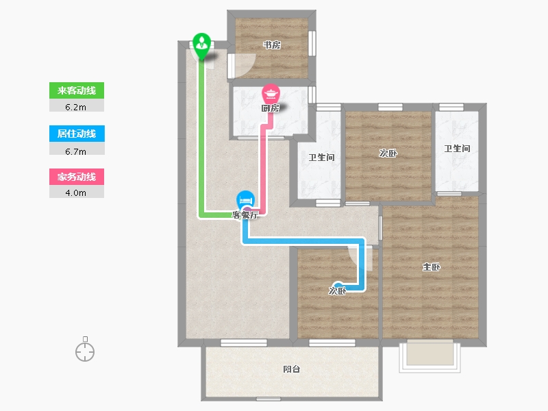 广西壮族自治区-北海市-嘉和冠山海-85.50-户型库-动静线