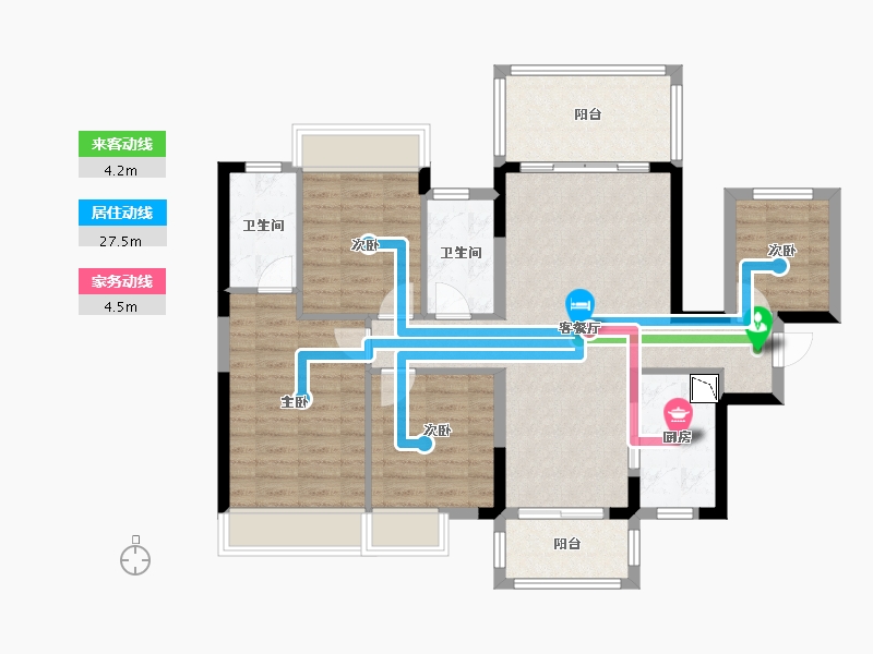 广西壮族自治区-南宁市-龙光玖誉府-94.12-户型库-动静线