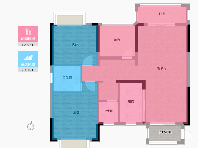 广西壮族自治区-南宁市-汇豪国际-85.00-户型库-动静分区