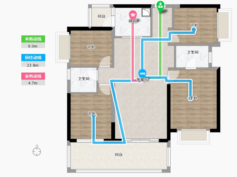 广西壮族自治区-南宁市-兴宁大唐果-104.41-户型库-动静线