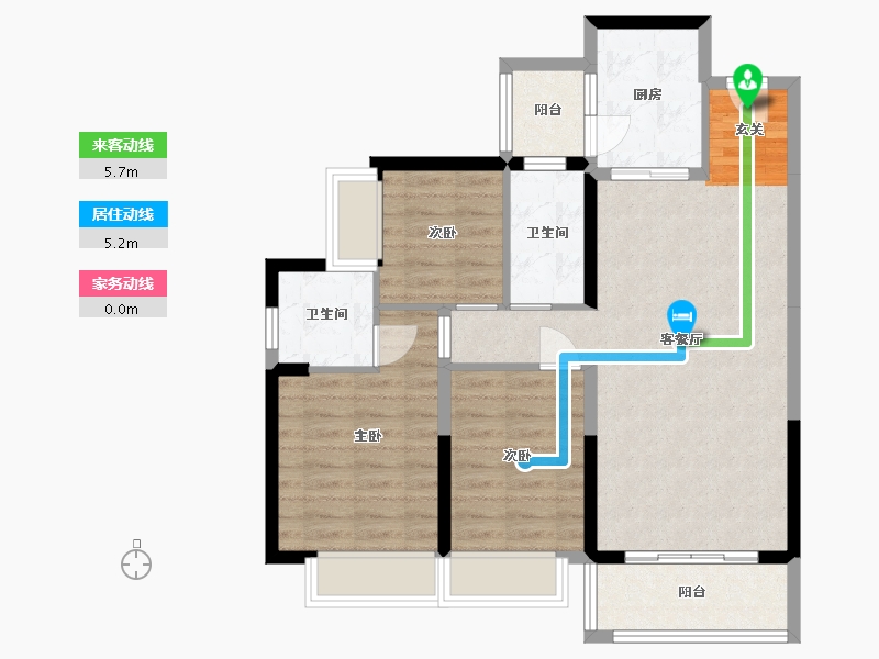 广东省-东莞市-信鸿誉庭-79.33-户型库-动静线